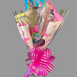 Candy and Chocolate wrapped in a bouquet. Designs vary.