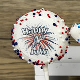4th of July Cake Pops- HAPPY 4th OF JULY