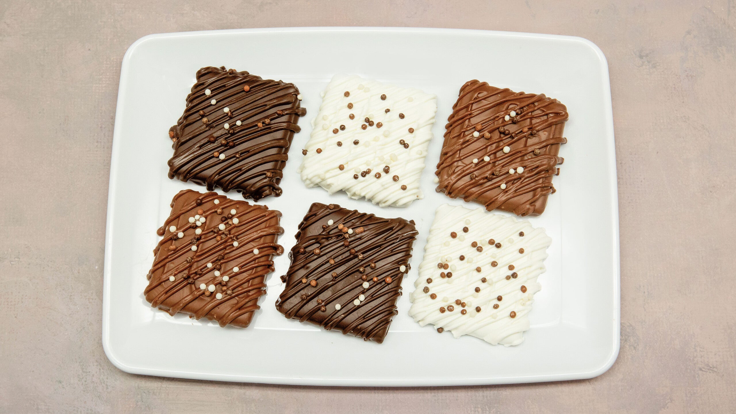 Chocolate Covered Graham Crackers - Milk, Dark, or White Chocolate